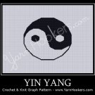 Yin Yang - Afghan Crochet Graph Pattern Chart