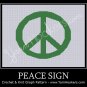 Peace Sign - Afghan Crochet Graph Pattern Chart