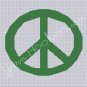 Peace Sign - Afghan Crochet Graph Pattern Chart