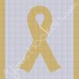 Military - Yellow Ribbon - Afghan Crochet Graph Pattern Chart
