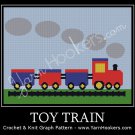 Toy Train - Afghan Crochet Graph Pattern Chart
