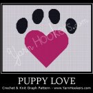 Puppy Love - Afghan Crochet Graph Pattern Chart