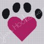 Puppy Love - Afghan Crochet Graph Pattern Chart