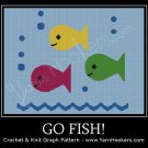 Go Fish! - Afghan Crochet Graph Pattern Chart