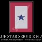 Blue Star Service Flag - Afghan Crochet Graph Pattern Chart