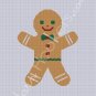Jolly Gingerbread Man - Afghan Crochet Graph Pattern Chart