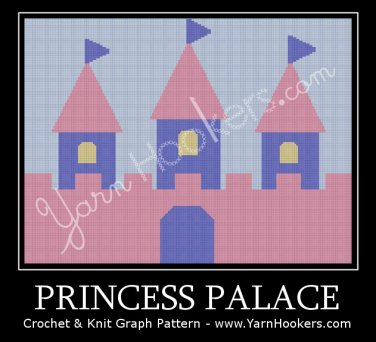 Princess Palace  - Afghan Crochet Graph Pattern Chart