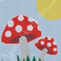 Mushroom View - Afghan Crochet Graph Pattern Chart