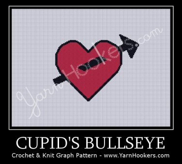 Cupid's Bullseye - Afghan Crochet Graph Pattern Chart