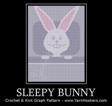 Sleepy Bunny - Afghan Crochet Graph Pattern Chart