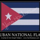 Cuban National Flag - Afghan Crochet Graph Pattern Chart