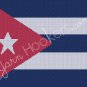 Cuban National Flag - Afghan Crochet Graph Pattern Chart