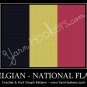 Belgian  National Flag - Afghan Crochet Graph Pattern Chart