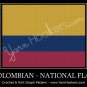 Colombian National Flag - Afghan Crochet Graph Pattern Chart