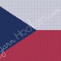 Czech National Flag - Afghan Crochet Graph Pattern Chart