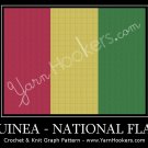 Guinean National Flag - Afghan Crochet Graph Pattern Chart