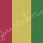 Guinean National Flag - Afghan Crochet Graph Pattern Chart