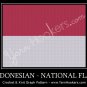 Indonesian National Flag - Afghan Crochet Graph Pattern Chart
