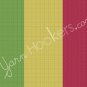 Malian National Flag - Afghan Crochet Graph Pattern Chart
