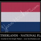 Dutch National Flag - Afghan Crochet Graph Pattern Chart