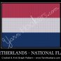 Dutch National Flag - Afghan Crochet Graph Pattern Chart