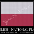 Polish National Flag - Afghan Crochet Graph Pattern Chart