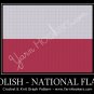Polish National Flag - Afghan Crochet Graph Pattern Chart