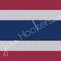 Thai National Flag- Afghan Crochet Graph Pattern Chart