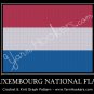Luxembourg National Flag - Afghan Crochet Graph Pattern Chart
