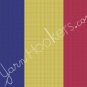 Chadian National Flag- Afghan Crochet Graph Pattern Chart