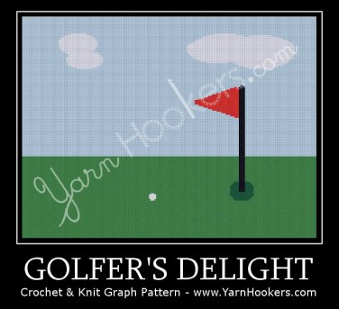 Golfer's Delight - Afghan Crochet Graph Pattern Chart