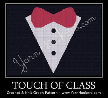 Touch of Class -  Afghan Crochet Graph Pattern Chart