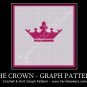 Pink Majestic Crown - Afghan Crochet Graph Pattern Chart