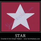 Star - Afghan Crochet Graph Pattern Chart