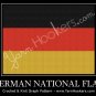 German National Flag - Afghan Crochet Graph Pattern Chart