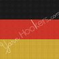 German National Flag - Afghan Crochet Graph Pattern Chart