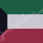 Kuwait National Flag - Afghan Crochet Graph Pattern Chart