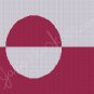 Greenland National Flag - Afghan Crochet Graph Pattern Chart