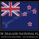 New Zealand National Flag - Afghan Crochet Graph Pattern Chart