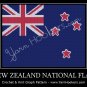 New Zealand National Flag - Afghan Crochet Graph Pattern Chart