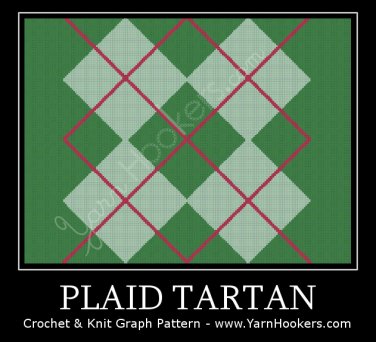 Plaid Tartan - Afghan Crochet Graph Pattern Chart