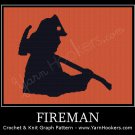 Fireman - Afghan Crochet Graph Pattern Chart