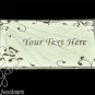 Silver Sheet - Iron On / Sew In - 100% Cotton Fabric Labels (White)