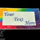 Abstract  - Iron On / Sew In - 100% Cotton Fabric Labels (White)