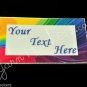 Abstract  - Iron On / Sew In - 100% Cotton Fabric Labels (White)