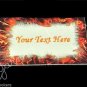 Flame - Iron On / Sew In - 100% Cotton Fabric Labels (White)