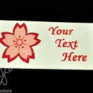 Cherry Blossom - Sakura Flower - Iron On / Sew In - 100% Cotton Fabric Labels (W