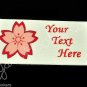 Cherry Blossom - Sakura Flower - Iron On / Sew In - 100% Cotton Fabric Labels (W