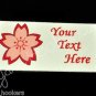 Cherry Blossom - Sakura Flower - Iron On / Sew In - 100% Cotton Fabric Labels (W
