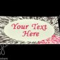 Splatter Painted - Iron On / Sew In - 100% Cotton Fabric Labels (White)